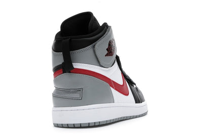 Jordan 1 High FlyEase Black Particle Grey Gym Red