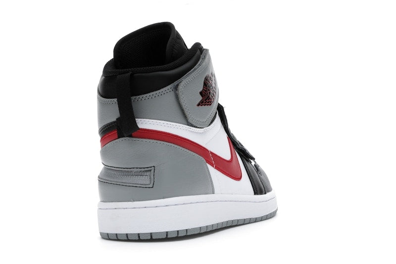 Jordan 1 High FlyEase Black Particle Grey Gym Red
