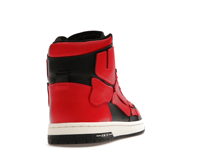 AMIRI Skel Top Hi Black Red White