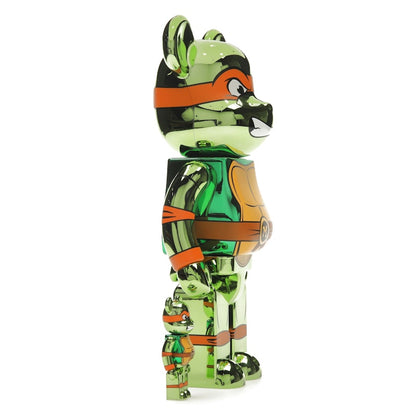 Bearbrick x Teenage Mutant Ninja Turtles Michelangelo 100% & 400% Set