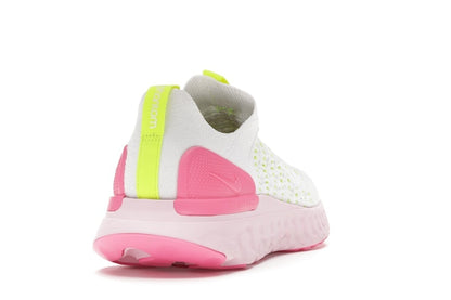 Nike React Phantom Run Flyknit 2 White Volt Pink Glow (Women's)