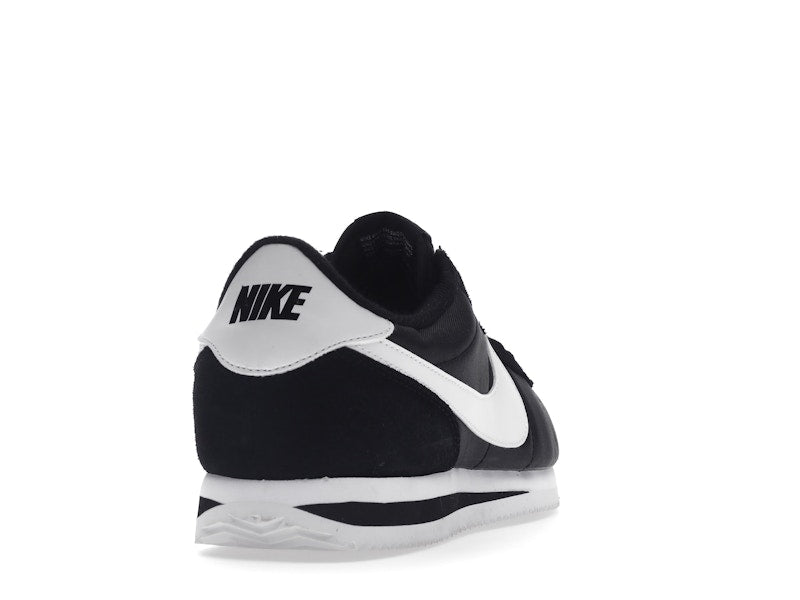 Nike Cortez Basic Nylon Black White-Metallic Silver