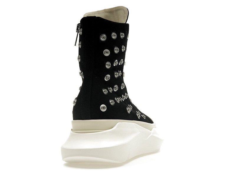Rick Owens DRKSHDW Abstract Sneaks Studded Eyelets Black Milk