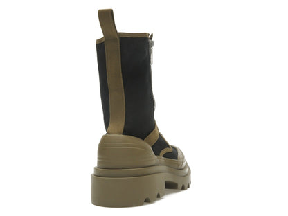 Bottega Veneta Lace-Up Boots Black Green