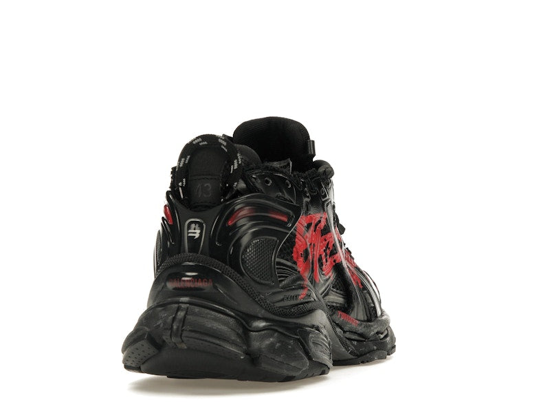 Balenciaga Runner Graffiti Black Red