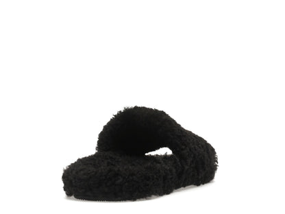 Balenciaga Furry Slide Black