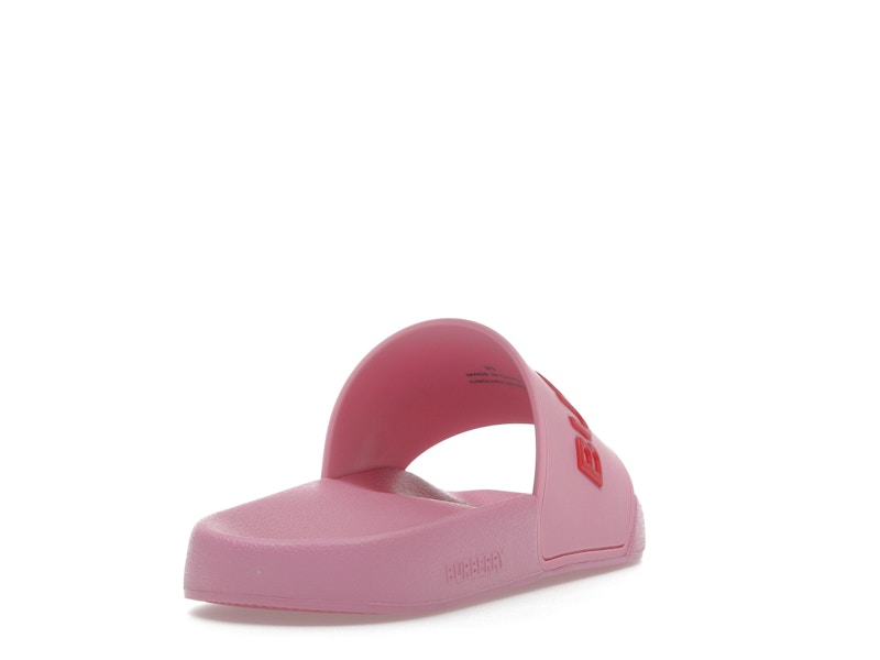 Burberry Embossed Logo Slides Bubblegum Pink (Women's)