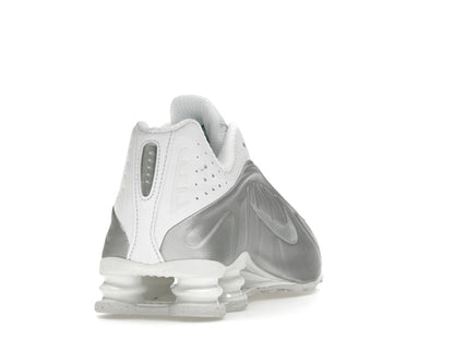 Nike Shox R4 White Bright Crimson Metallic Silver