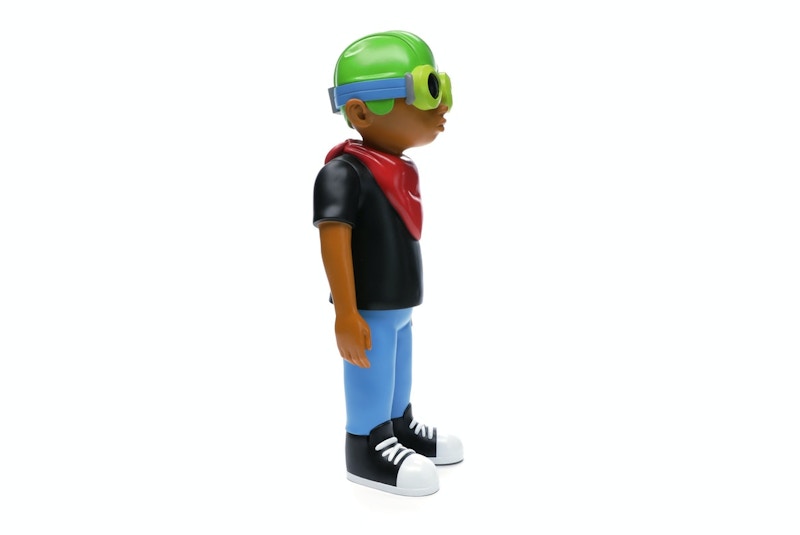 Hebru Brantley x Mindstyle Fly Boy Black Tee Vinyl Figure Multi