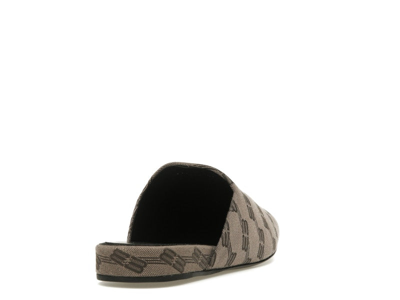 Balenciaga Cozy Jacquard Mules Brown