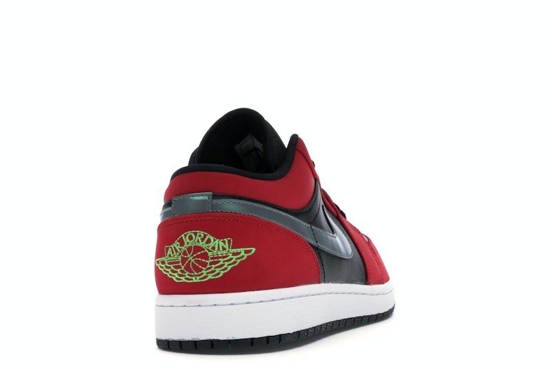 Jordan 1 Low Black Green Pulse Gym Red