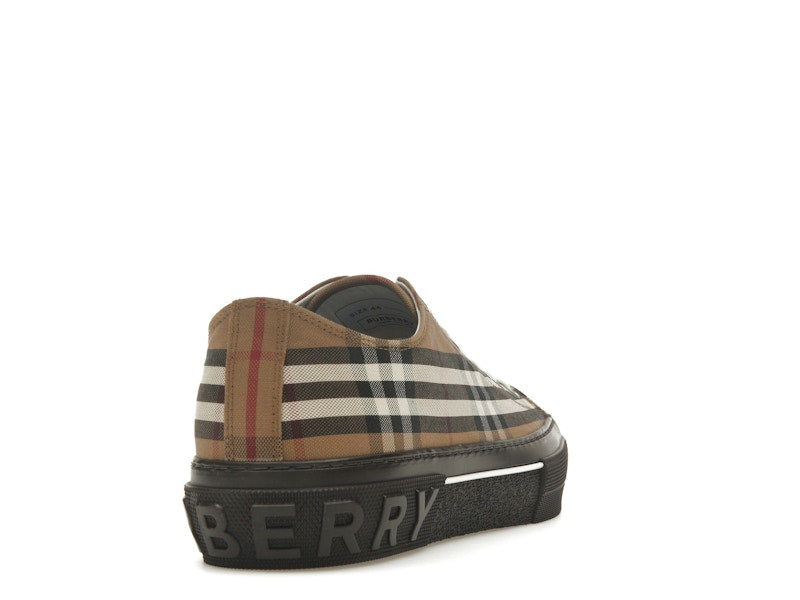 Burberry Vintage Check Lace-Up Sneaker Beige Brown