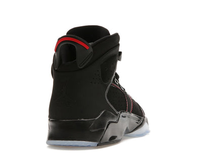 Jordan 6-17-23 Black White Red Contrast Stitching