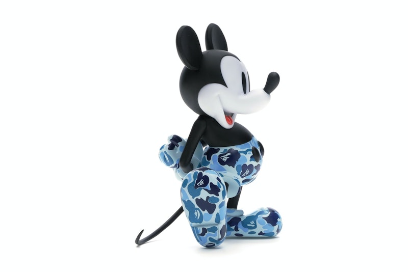 BAPE x Mickey Mouse 90th Anniversary Figure Blue Camo