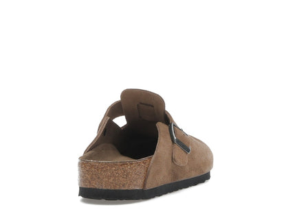 Birkenstock Boston Soft Footbed Suede Dark Tea Tonal