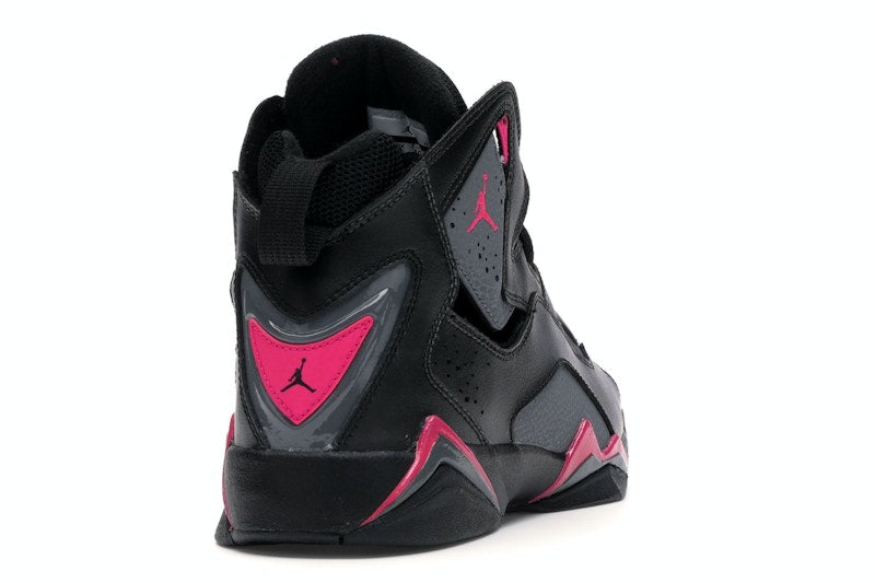 Jordan True Flight Black Dark Grey Deadly Pink (GS)