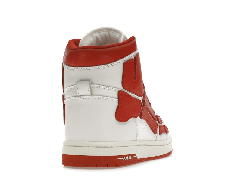 AMIRI Skel Panelled High Top White Red