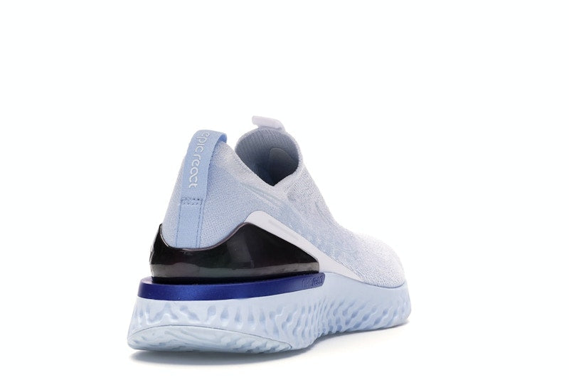 Nike Epic React Moc Flyknit White Hydrogen Blue