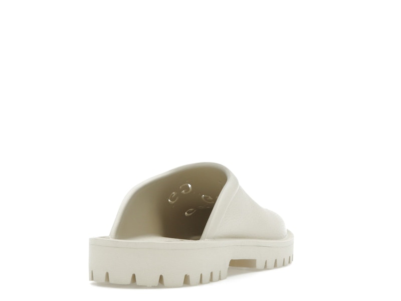Gucci Slip-on Sandal Cut Out Monogram Mystic White