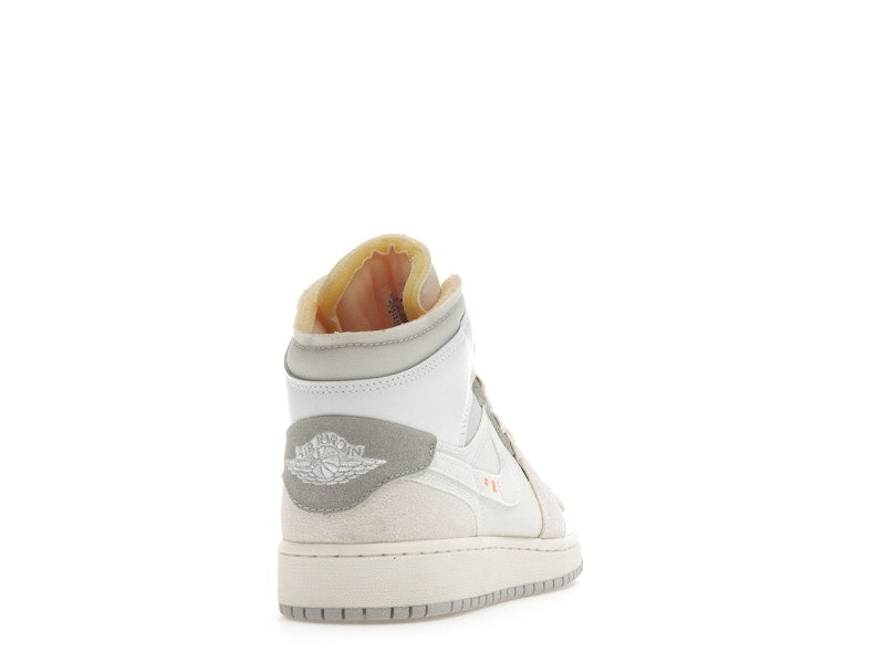 Jordan 1 Mid SE Craft Inside Out White Grey (GS)