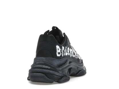Balenciaga Triple S Black White Graffiti