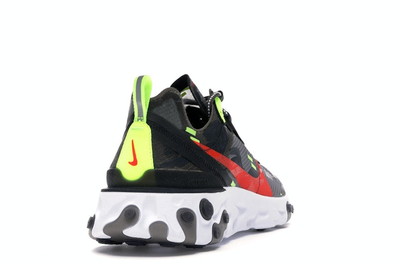 Nike React Element 87 Medium Olive Bright Crimson