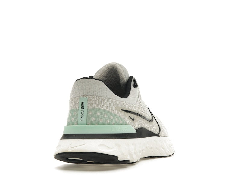Nike React Infinity Run Flyknit 3 Phantom Black Mint