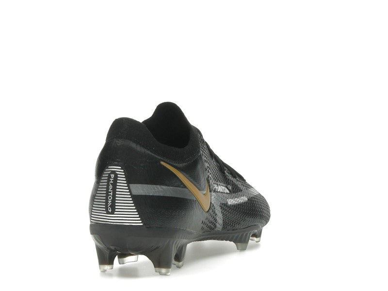 Nike Phantom GT2 Elite FG Black Metallic Dark Grey Metallic Gold
