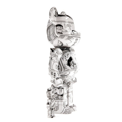 Bearbrick Doraemon (Comic Ver.) 100% & 400% Set Black & White