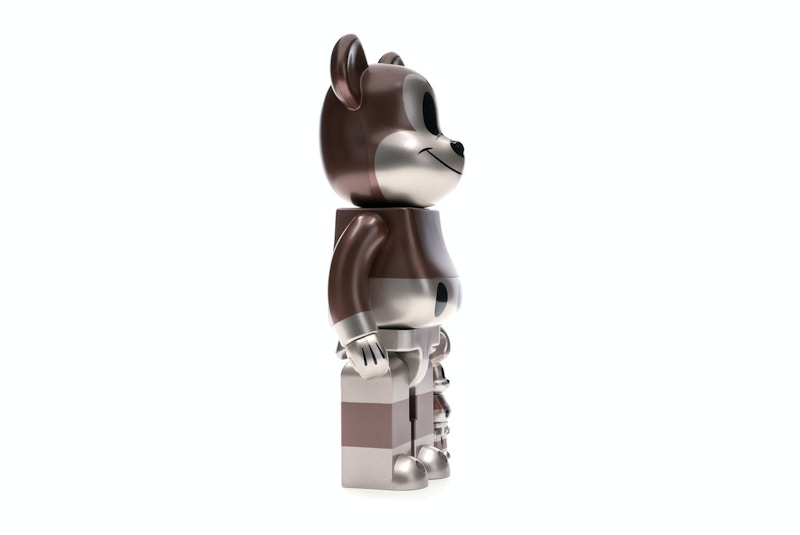 Bearbrick x Undefeated x Disney Mickey Mouse 90th Anniversary 100% & 400% Set Copper/Black