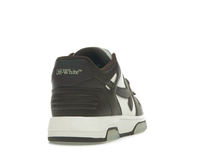 OFF-WHITE Out Of Office "OOO" Low Tops Chocolate Cream