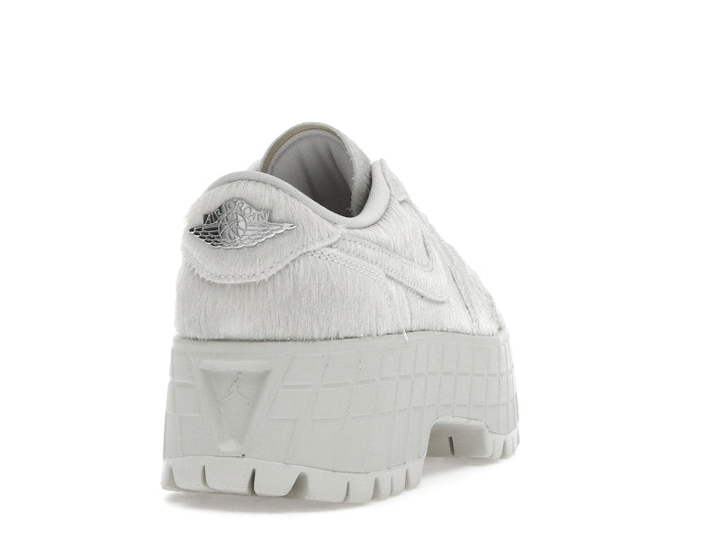Jordan 1 Low Brooklyn Light Bone Metallic Silver (Women's)