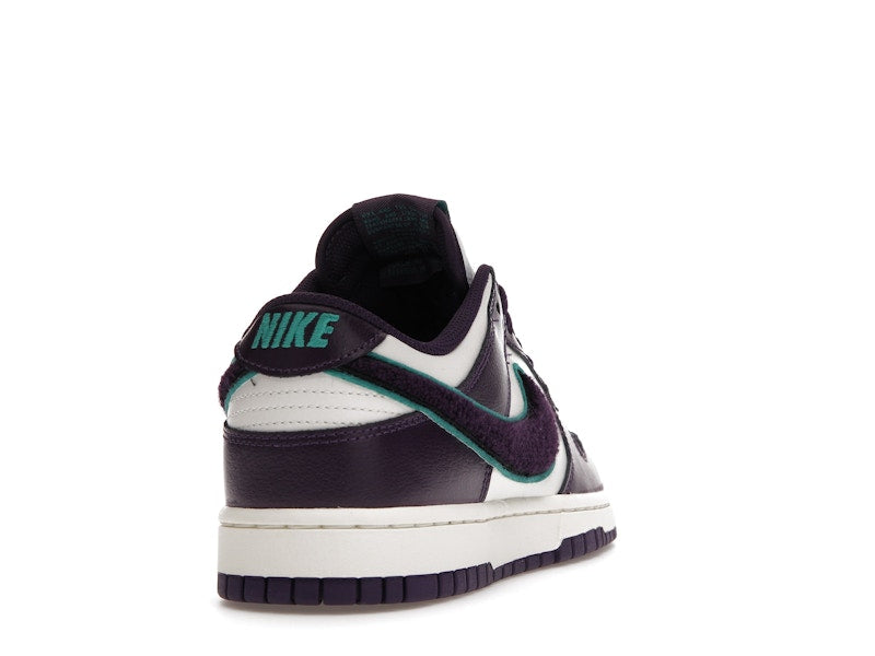 Nike Dunk Low Chenille Swoosh Sail Grand Purple