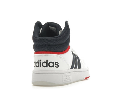 adidas Hoops 3.0 White Navy Red