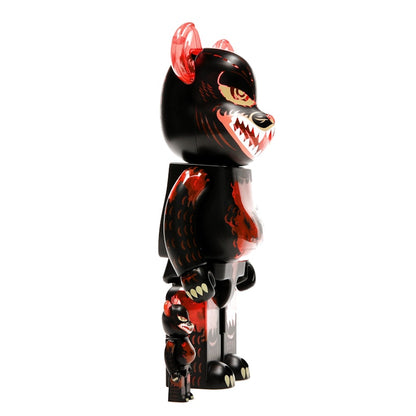 Bearbrick Godzilla VS Destoroyah version Godzilla (Meltdown) 100% & 400% Set Clear Orange Ver.