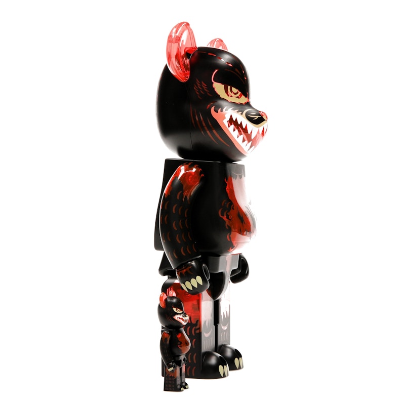 Bearbrick Godzilla VS Destoroyah version Godzilla (Meltdown) 100% & 400% Set Clear Orange Ver.