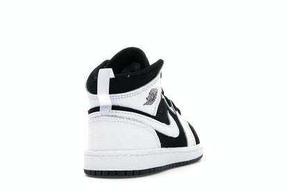Jordan 1 Mid White Black (PS)