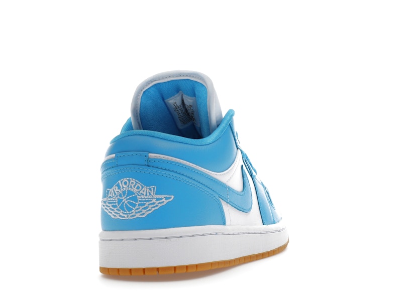 Jordan 1 Low White Gum Light Brown Dark Powder Blue (Women's)