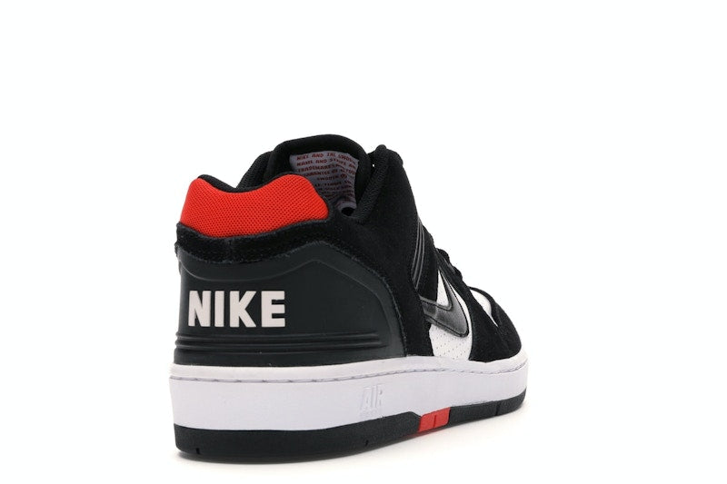 Nike SB Air Force 2 Low Black White Habanero Red