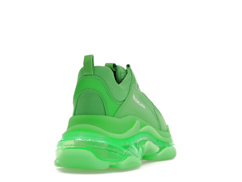 Balenciaga Triple S Clear Sole Bright Green