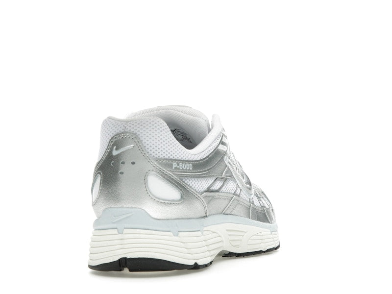 Nike P-6000 White Blue Tint Sail Metallic Silver (Women's)
