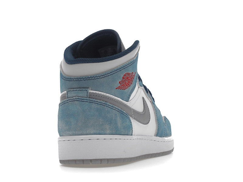 Jordan 1 Mid SE French Blue Light Steel (GS)