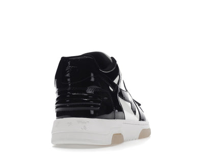 OFF-WHITE Out Of Office OOO Low Tops Patent Black White