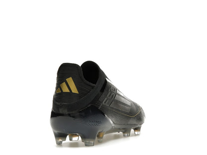 adidas F50 Elite Laceless FG Core Black Iron Metallic Gold Metallic