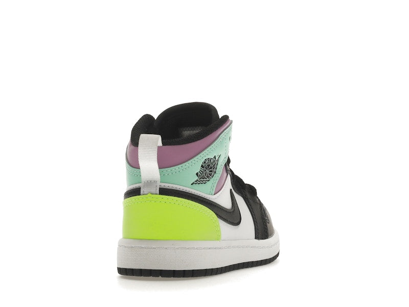 Jordan 1 Mid Pastel Black Toe (PS)