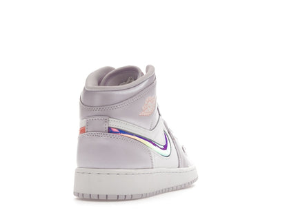Jordan 1 Mid SE Barely Grape Iridescent Swoosh (GS)