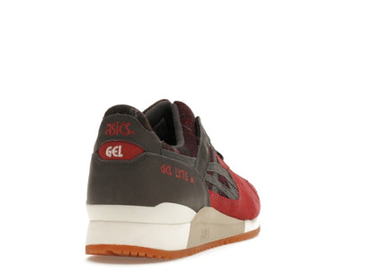 ASICS Gel-Lyte III OG Brisket Red Obsidian Grey
