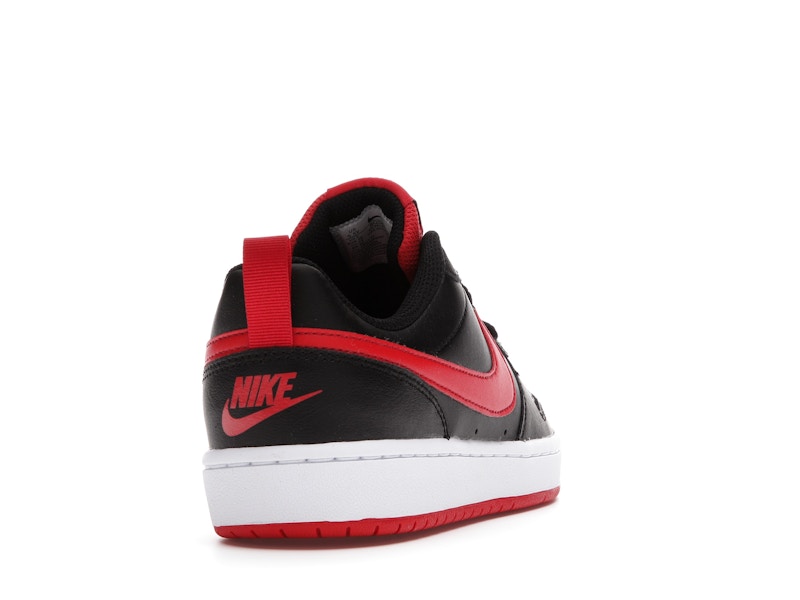 Nike Court Borough Low 2 Black University Red (GS)