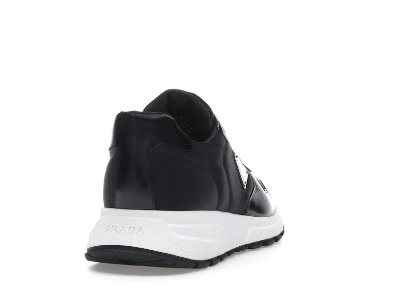 Prada PRAX 01 Sneakers Re-Nylon Brushed Leather Black White