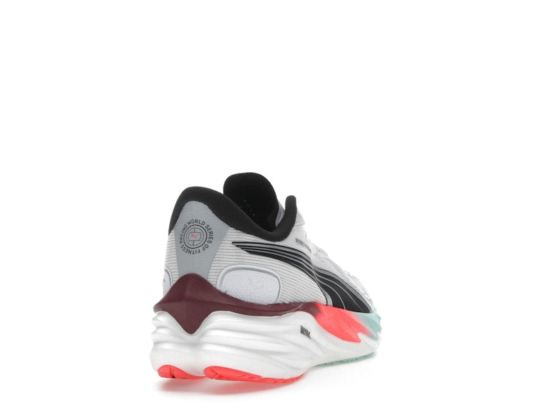 Puma Velocity Nitro 4 Hyrox White Mint Melt Glowing Red (Women's)